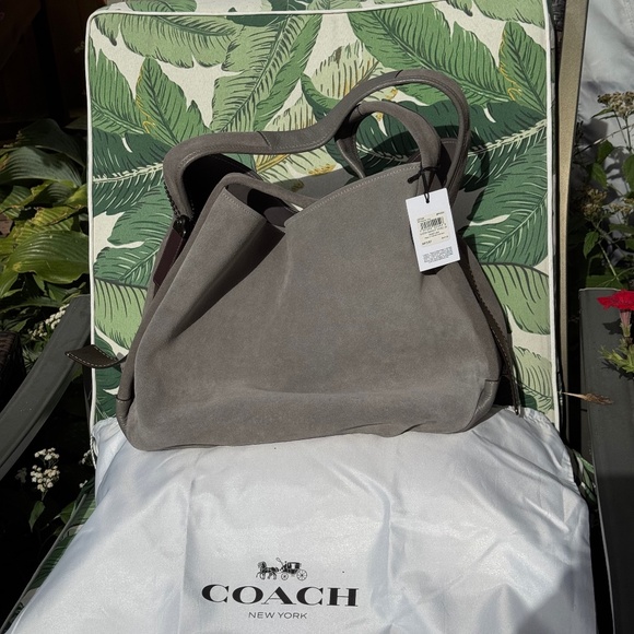 NWT - Coach Bandit Hobo 39 1941 In Heather Gray with Oxblood Inner Bag-MSRP $695 - Picture 4 of 16